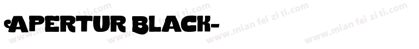 Apertur Black字体转换
